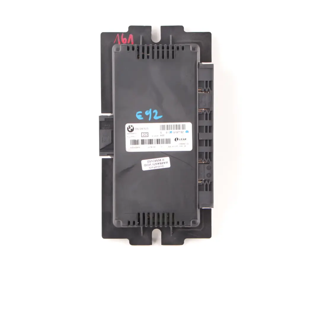 Light Control Unit ECU Footwell Light Module PL2 FRM II Lear to BMW E92 with Part number 9197161 BMW E92 Light Control Unit ECU Footwell Light Module PL2 FRM II Lear - SKU 9197161-2 - Part number 9197161