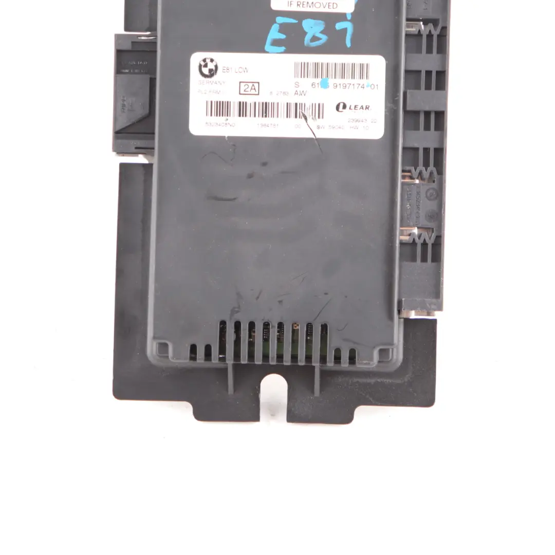 Footwell Light Module ECU Control Unit PL2 FRM III Lear to BMW E81 with Part number 9197174 BMW E81 Footwell Light Module ECU Control Unit PL2 FRM III Lear - SKU 9197174 - Part number 9197174