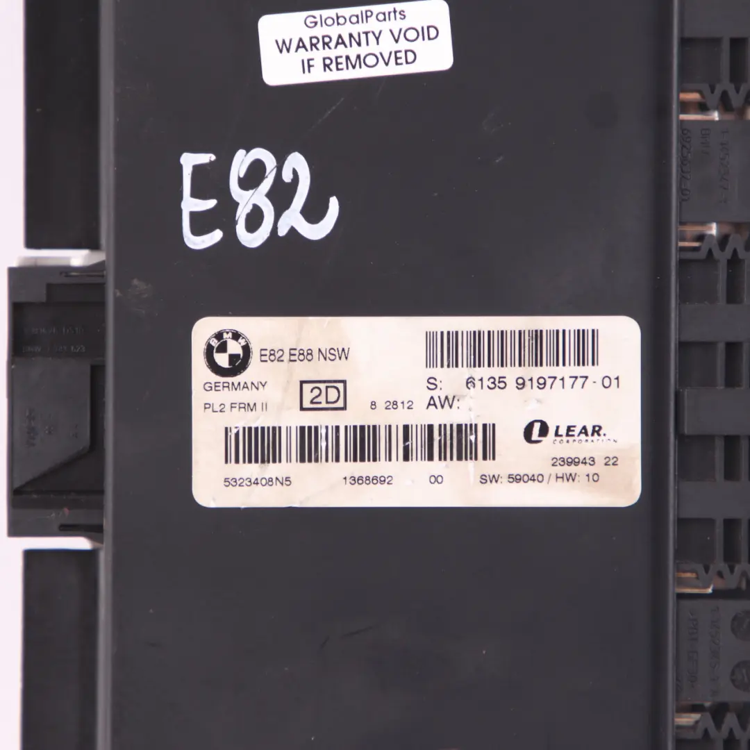 BMW E82 Footwell Light Module Control Unit ECU NSW PL2 FRM II - SKU 9197177 - Part number 9197177
