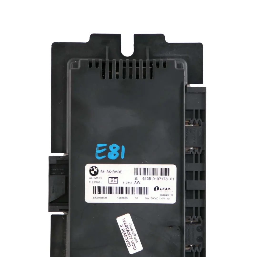Footwell Light Control Module ECU PL2 FRM II Lear to BMW 1 Series E88 with Part number 9197178 BMW 1 Series E88 Footwell Light Control Module ECU PL2 FRM II Lear - SKU 9197178 - Part number 9197178