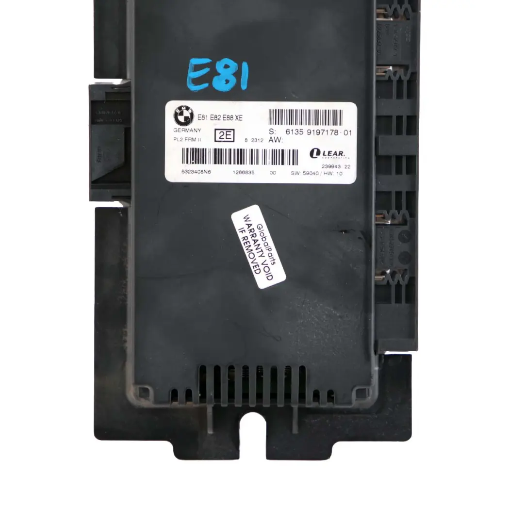 BMW 1 Series E88 Footwell Light Control Module ECU PL2 FRM II Lear - SKU 9197178 - Part number 9197178