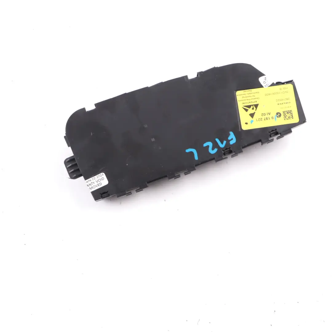 BMW F12 F06 F13 Front Sport Seat Adjustment Switch Panel Left N/S - SKU 9197221 - Part number 9197221