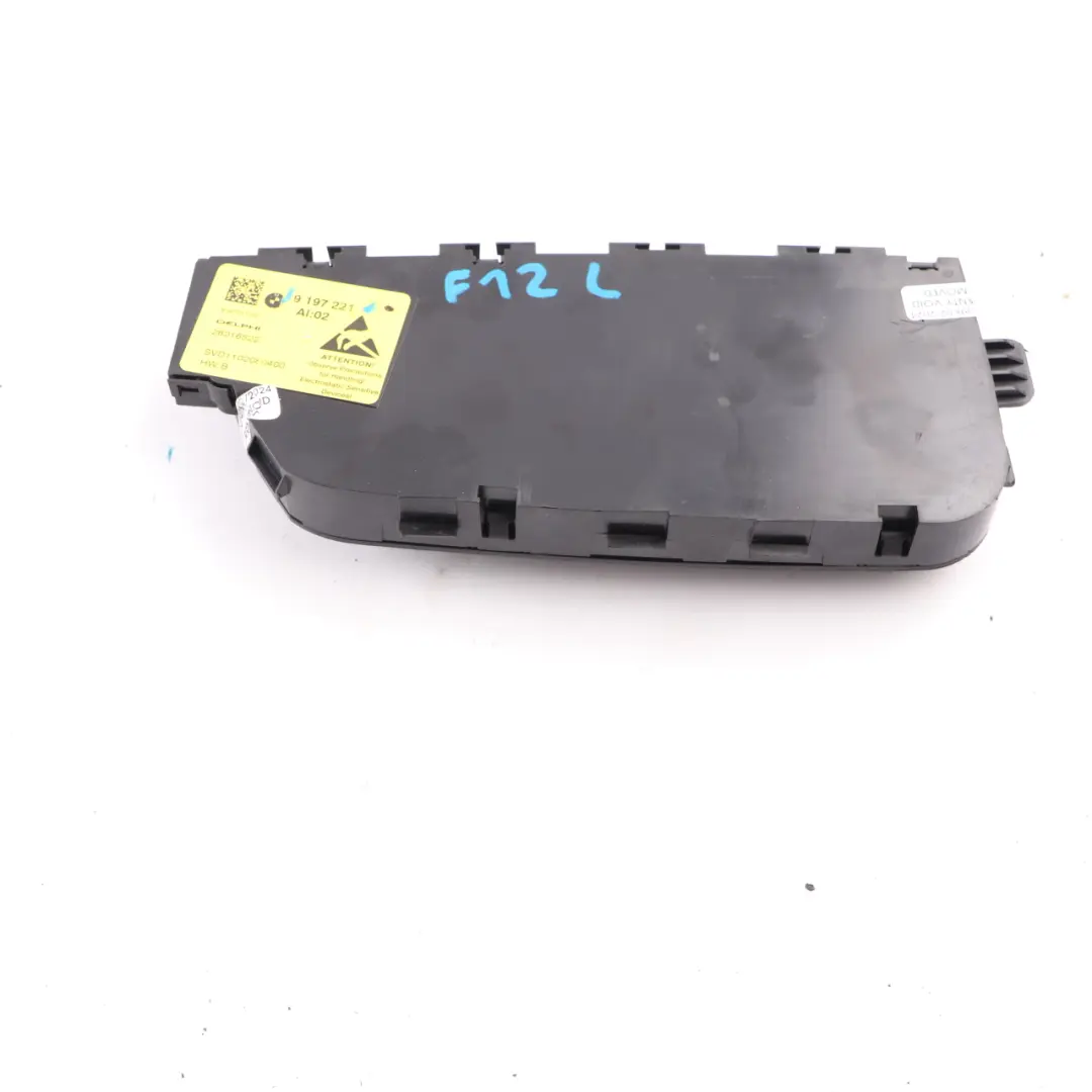 Panneau De Commande De Réglage Sièges Avant Sport Gauche pour BMW F12 F06 F13 à propos du numéro de pièce 9197221 BMW F12 F06 F13 Panneau De Commande De Réglage Sièges Avant Sport Gauche - SKU 9197221 - Numéro de pièce 9197221