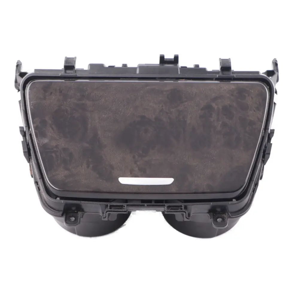 Holder BMW F12 Centre Console Storage Wood Finish Trim Cover to Cup with Part number 9197227 Cup Holder BMW F12 Centre Console Storage Wood Finish Trim Cover - SKU 9197227 - Part number 9197227