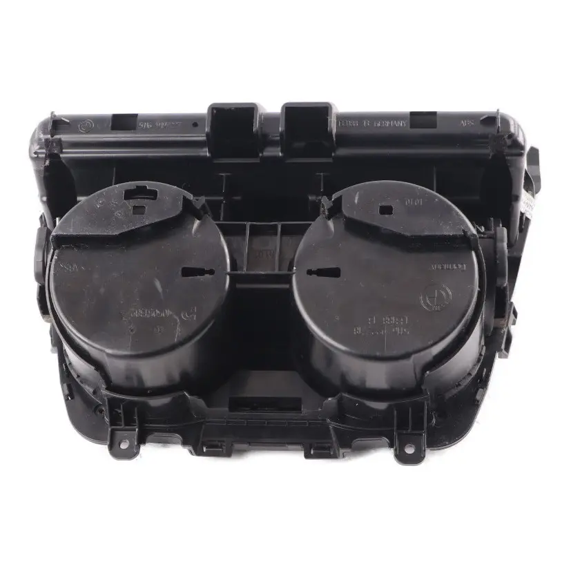 Holder BMW F12 Centre Console Storage Wood Finish Trim Cover to Cup with Part number 9197227 Cup Holder BMW F12 Centre Console Storage Wood Finish Trim Cover - SKU 9197227 - Part number 9197227