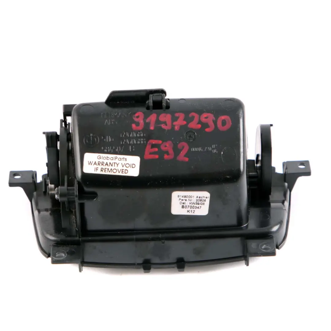 BMW 3 E92 E93 Centre Console Rear Ashtray Tray Satinsilber Silver - SKU 9197290 - Part number 9197290