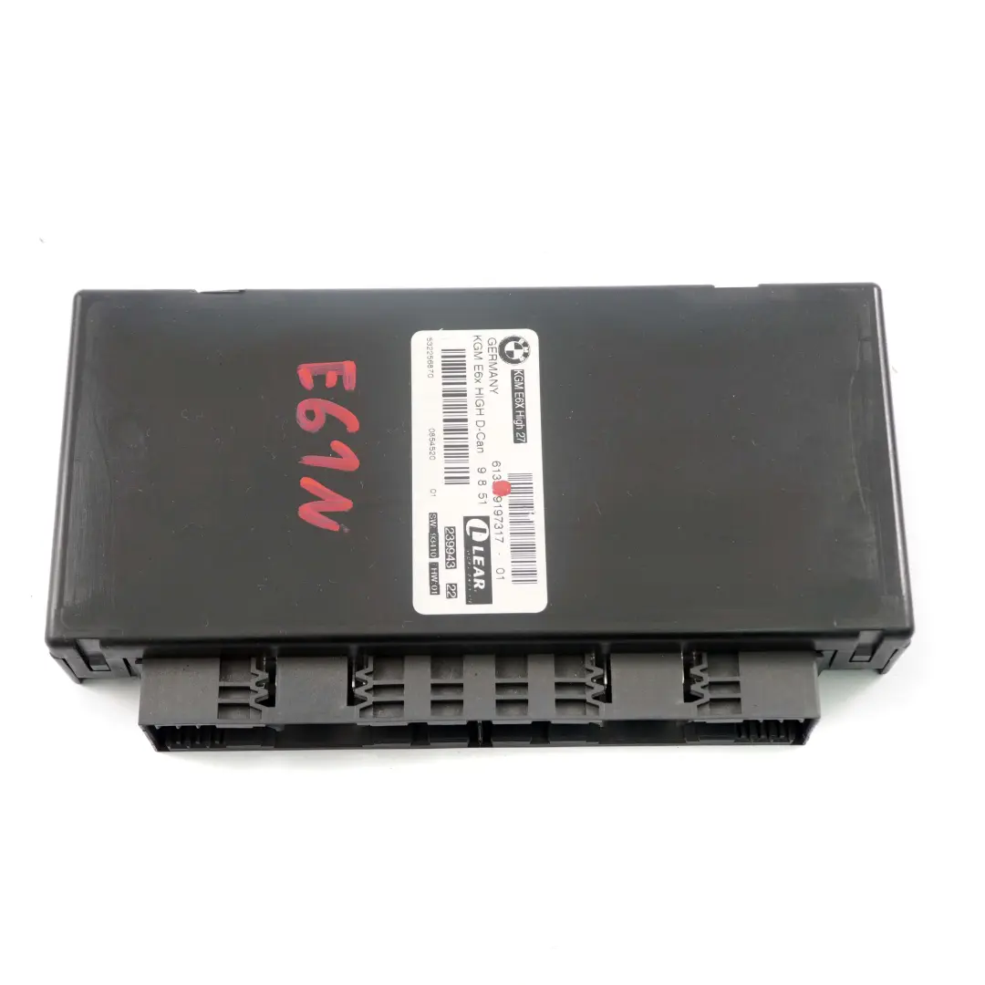 BMW E61 LCI Body Gateway Module KGM HIGH 27 D-Can LEAR - SKU 9197317 - Part number 9197317