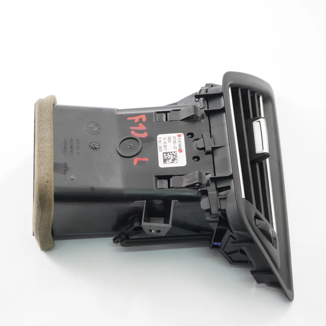 Vent BMW F06 F12 F13 Dashboard Fresh Air Grille Left N/S Black to Air with Part number 9197488 Air Vent BMW F06 F12 F13 Dashboard Fresh Air Grille Left N/S Black - SKU rhd-9197488 - Part number 9197488