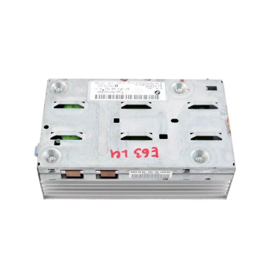Top Hifi System Amplifier Control Unit Module to BMW E60 E61 E63 E64 LCI with Part number 9198762 BMW E60 E61 E63 E64 LCI Top Hifi System Amplifier Control Unit Module - SKU 9198762 - Part number 9198762