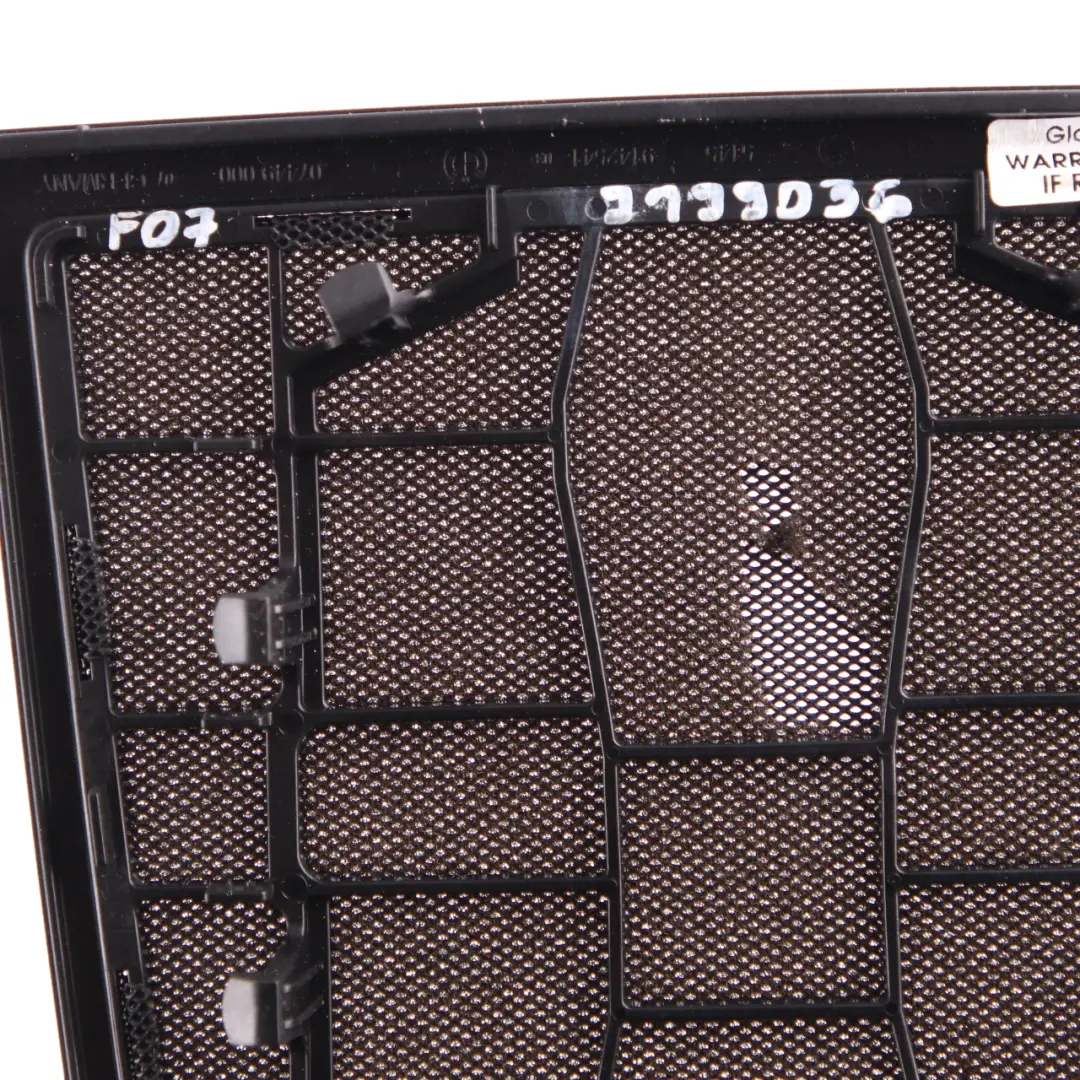 Dashboard Centre HiFi Speaker Cover Trim Panel Black to BMW F07 with Part number 9199036 BMW F07 Dashboard Centre HiFi Speaker Cover Trim Panel Black - SKU 9199036 - Part number 9199036