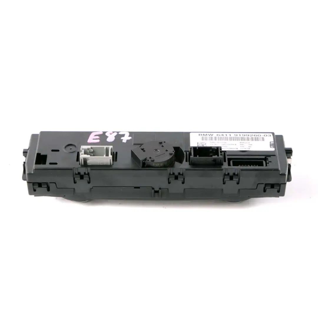 BMW E81 E87 E90 E91 Unité De Contrôle De Climatisation Automatique - SKU 9199260 - Numéro de pièce 9199260