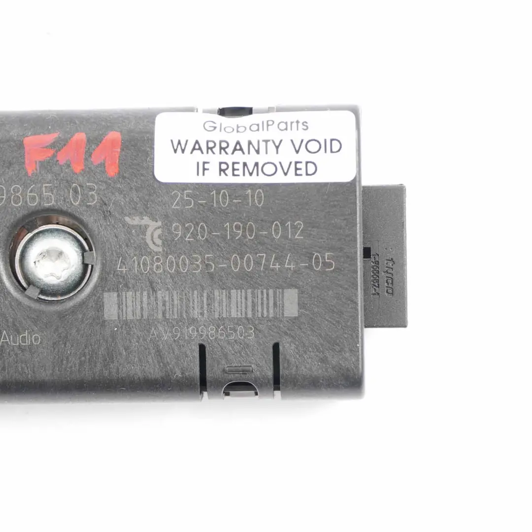 Filtro soppressione Antenna Amplificatore Unità di controllo 9158796 per BMW F07 F11 con numero di parte 9199865 BMW F07 F11 Filtro soppressione Antenna Amplificatore Unità di controllo 9158796 - SKU 9199865 - Numero di parte 9199865