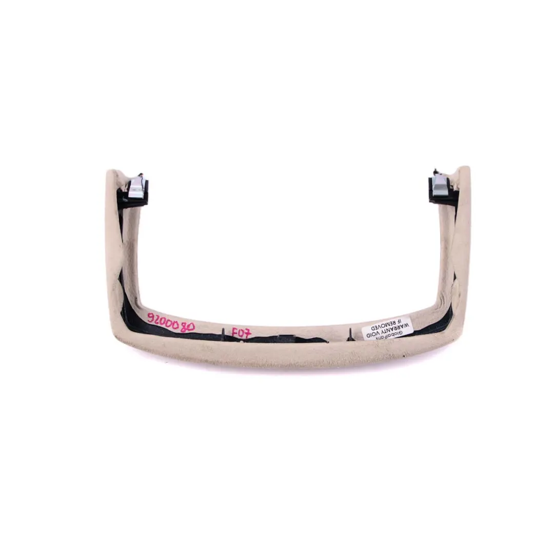  Trim Centre Console BMW F07 GT Gran Turismo Covering Cover Rear Ivory White - SKU 9200080 - Part number 9200080