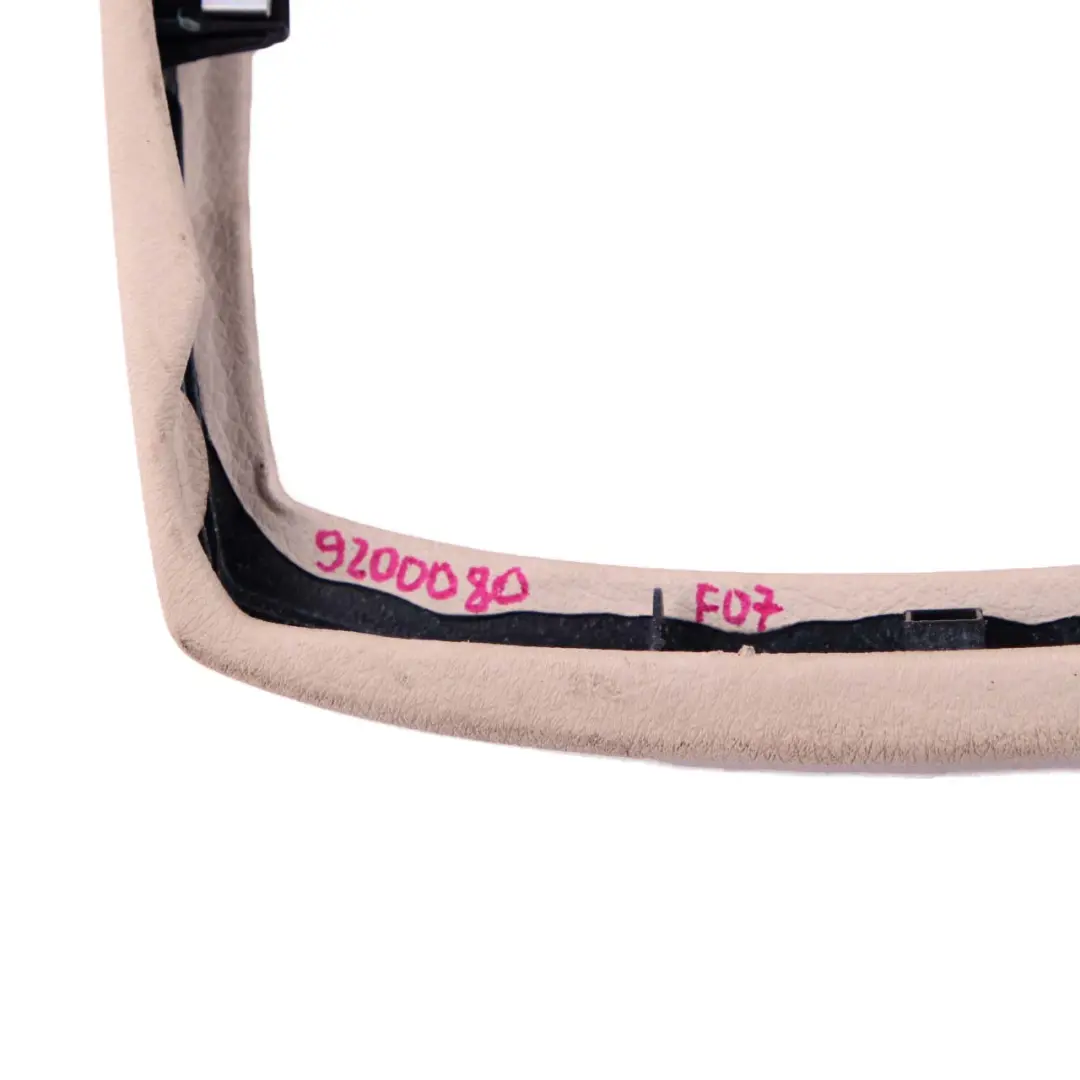  Trim Centre Console BMW F07 GT Gran Turismo Covering Cover Rear Ivory White - SKU 9200080 - Part number 9200080