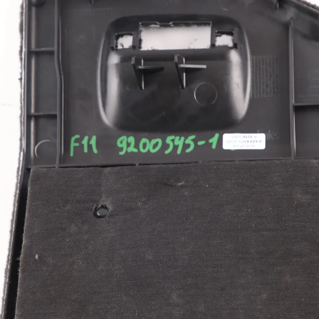 Boot Trunk Trim Cover Side Panel Flap Left N/S Luggage 9168493 to BMW F11 Touring with Part number 9200545 BMW F11 Touring Boot Trunk Trim Cover Side Panel Flap Left N/S Luggage 9168493 - SKU 9200545-1 - Part number 9200545