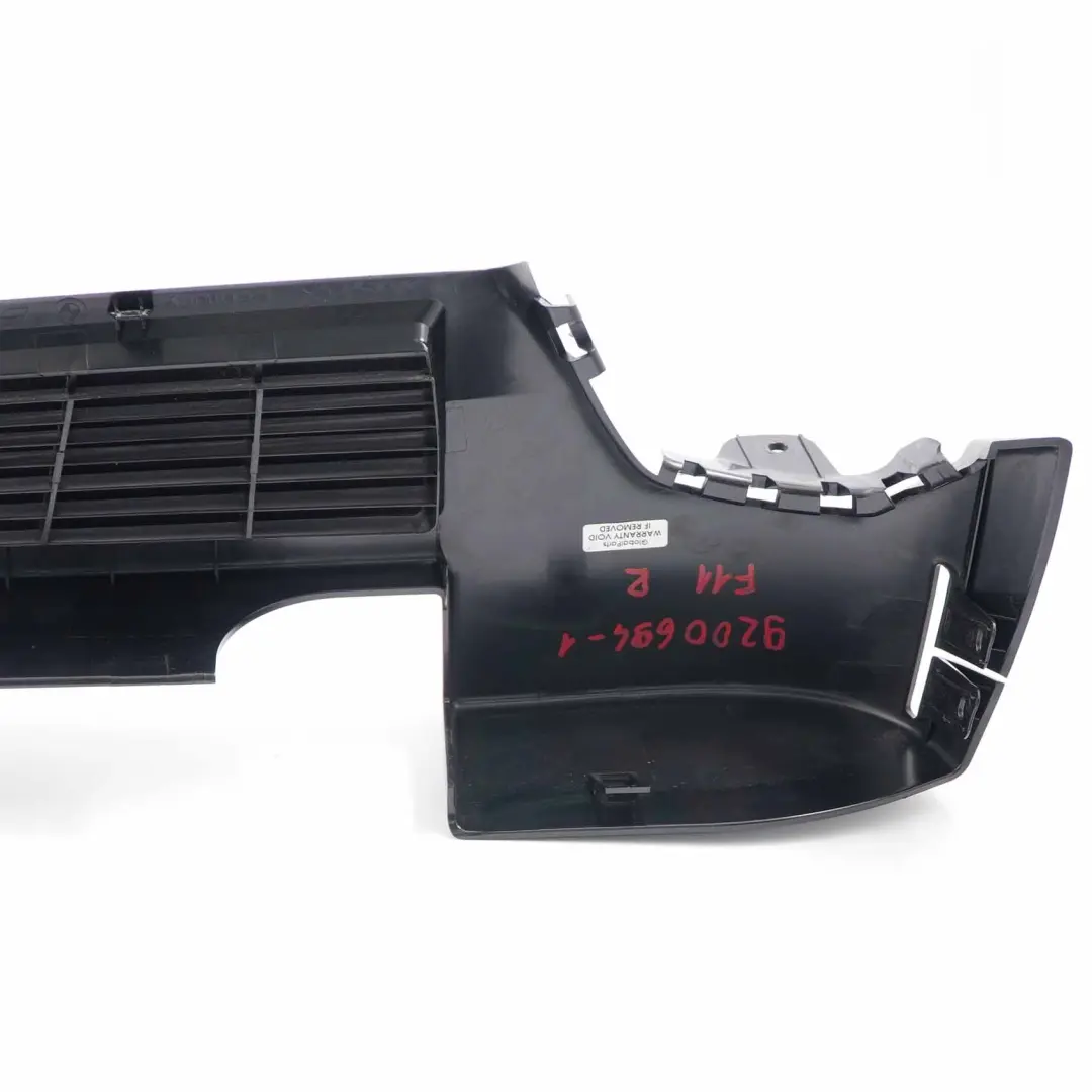 BMW F11 Air Vent Trim Panel Railing Right Trunk Boot O/S Black - SKU 9200694-1 - Part number 9168484