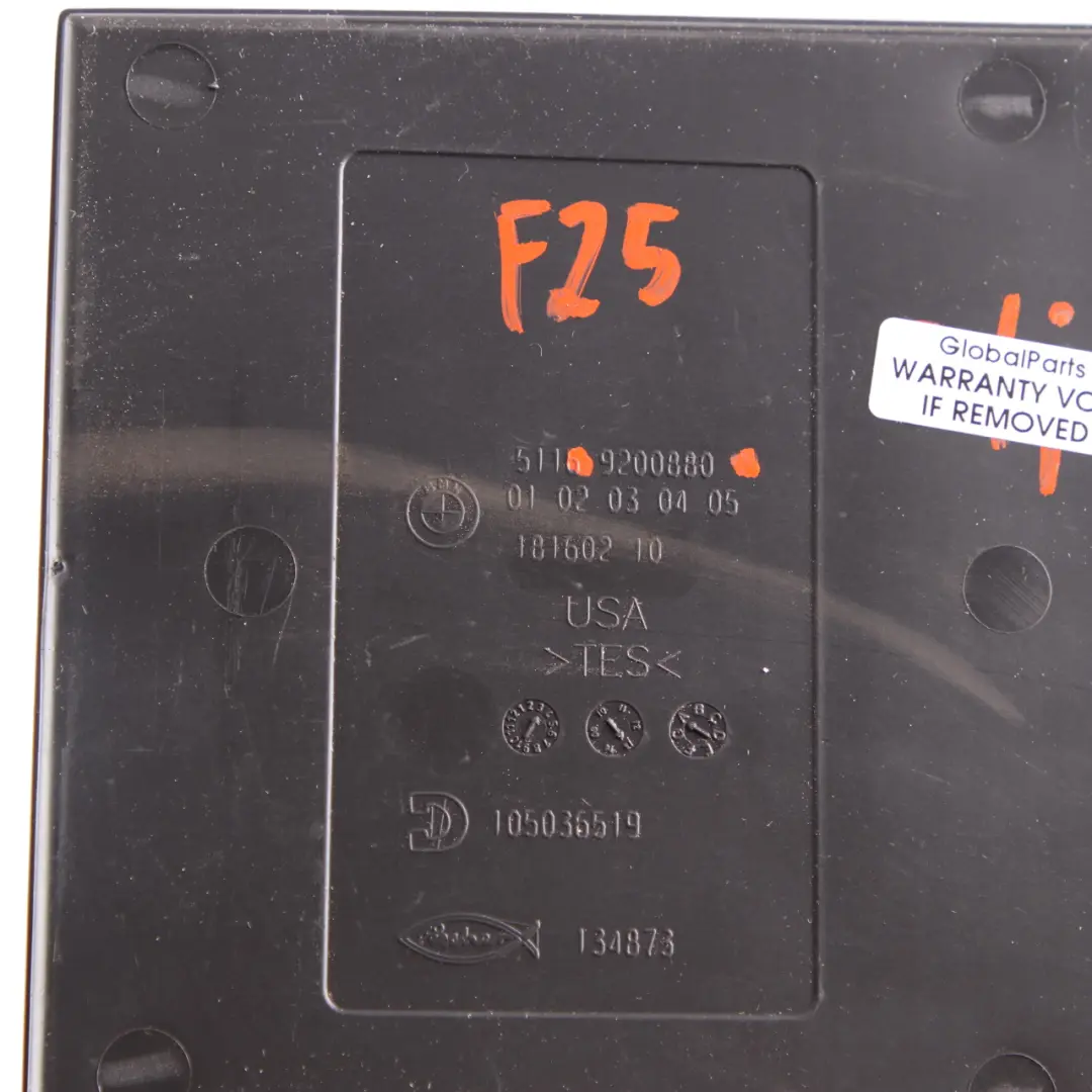 BMW X3 F25 Reposabrazos Reposabrazos Consola Central Alfombrilla De Goma - SKU 9200880 - Número de pieza 9200880