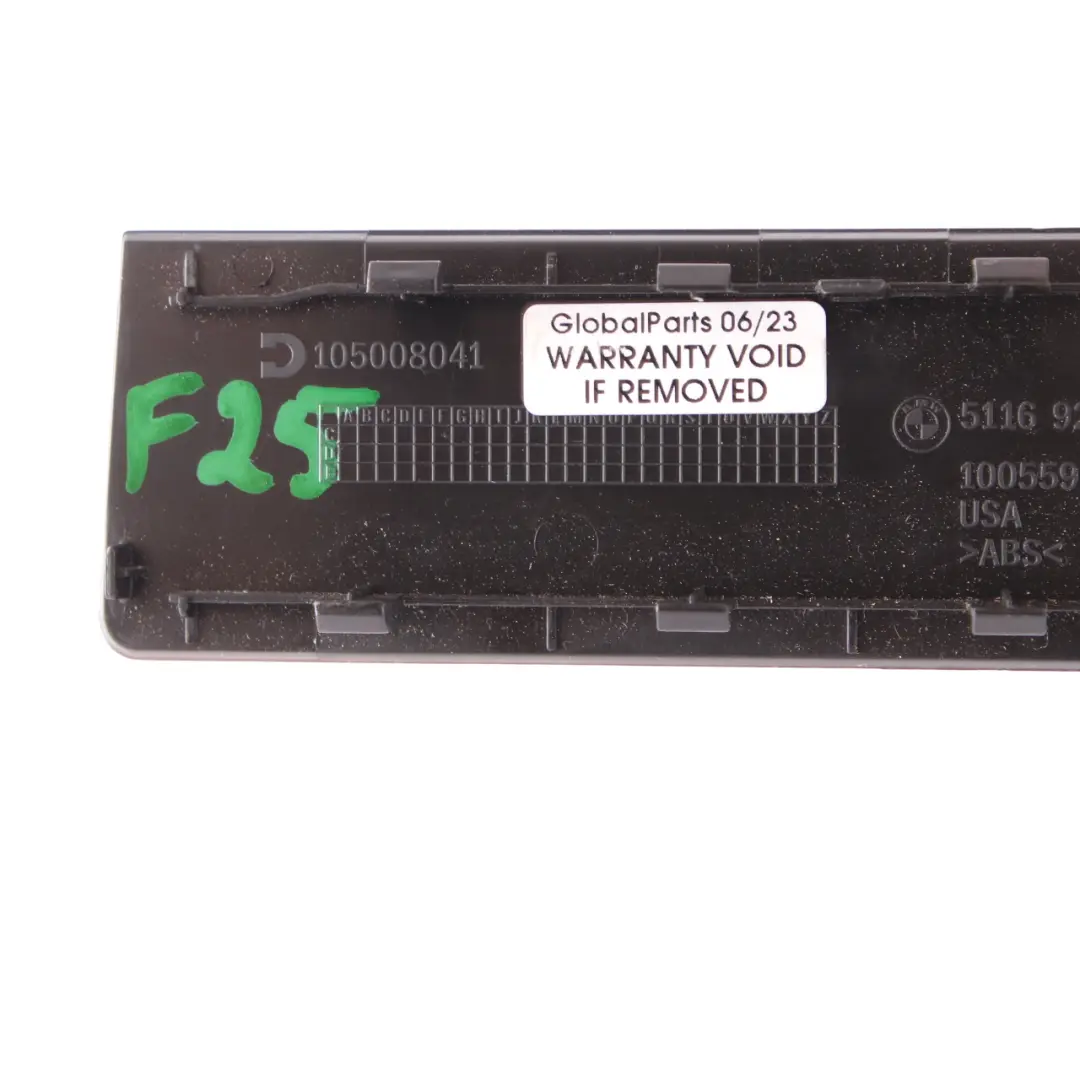  Mittelkonsolenverkleidung BMW X3 F25 X4 F26 Hintere Abdeckplatte Schwarz 9221812 - SKU 9200882 - Teilenummer 9200882