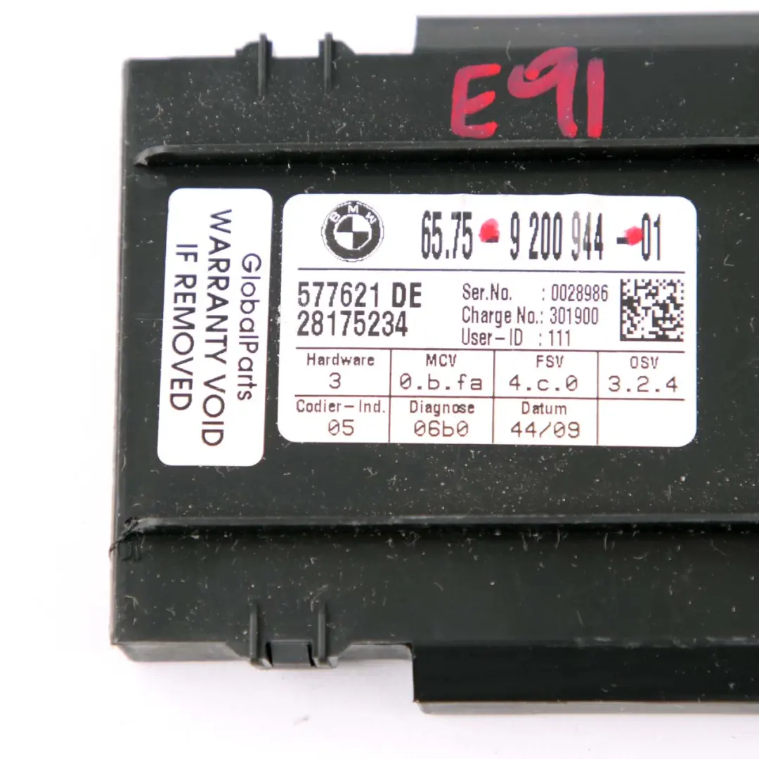 Sonic Sistema de Alarma Antirrobo Módulo Sensor para BMW E84 E91 Ultra con número de pieza 9149672 BMW E84 E91 Ultra Sonic Sistema de Alarma Antirrobo Módulo Sensor - SKU 9200944 - Número de pieza 9149672