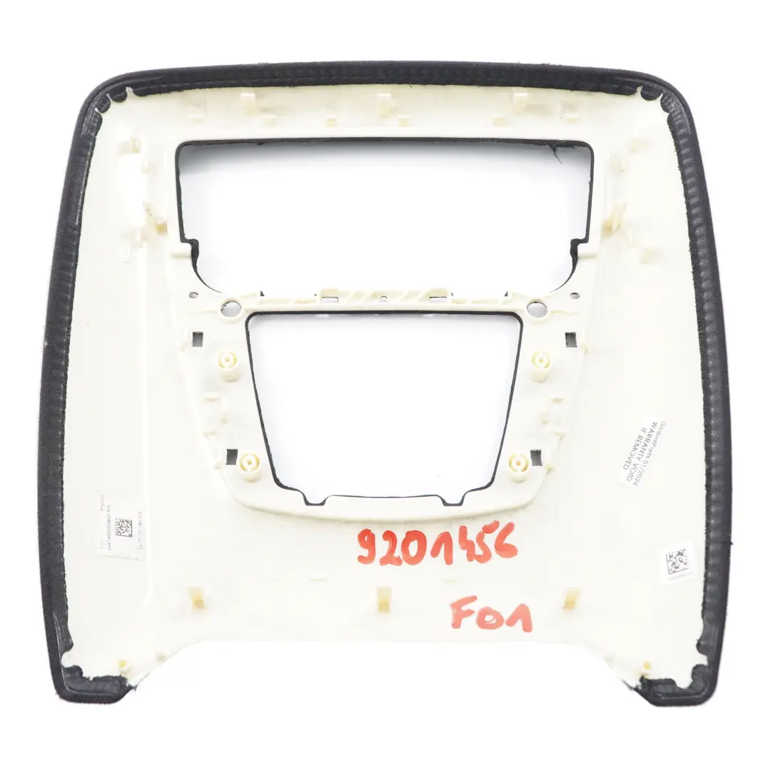 Trim Roof Panel Switch Frame Trim Anthracite Black to BMW F01 F02 F04 with Part number 9201456 BMW F01 F02 F04 Trim Roof Panel Switch Frame Trim Anthracite Black - SKU 9201456 - Part number 9201456