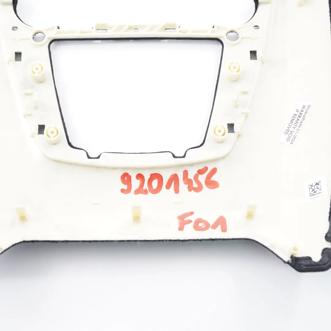 BMW F01 F02 F04 Wykończenie Panelu Podsufitki Ramka Antracyt Czerń - SKU 9201456 - Numer Części 9201456