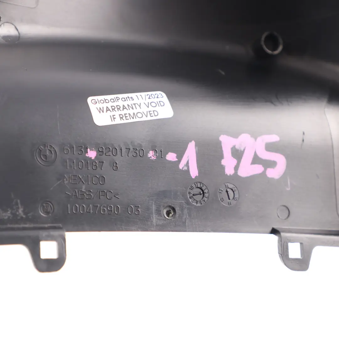 BMW X3 F25 X4 F26 Cubierta Columna Dirección Panel Acabado Superior - SKU 9201730-1 - Número de pieza 9201730