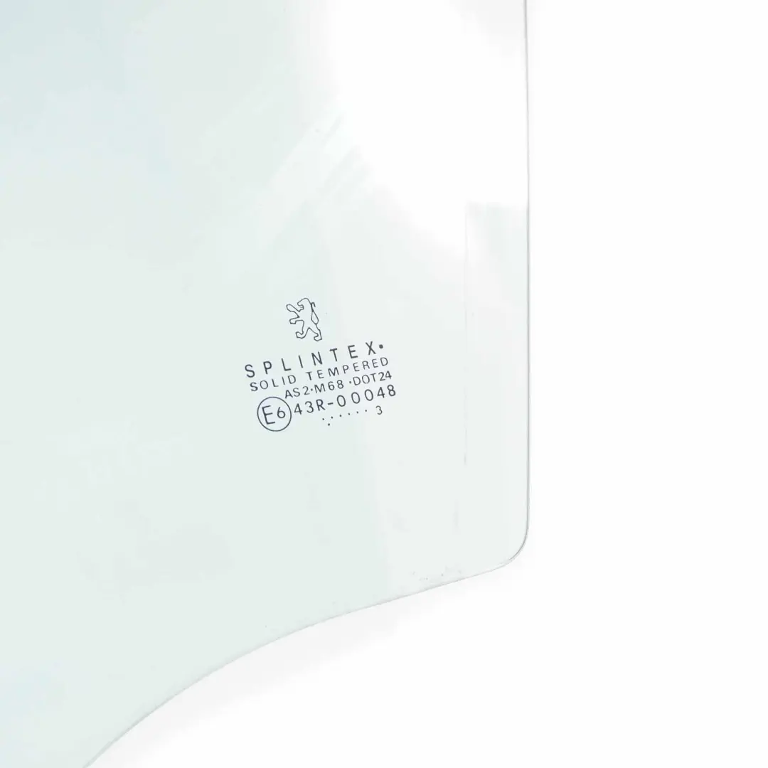Peugeot 307 Window Glass Front Door Left N/S Glazing Green AS2 - SKU 920196 - Part number 920196