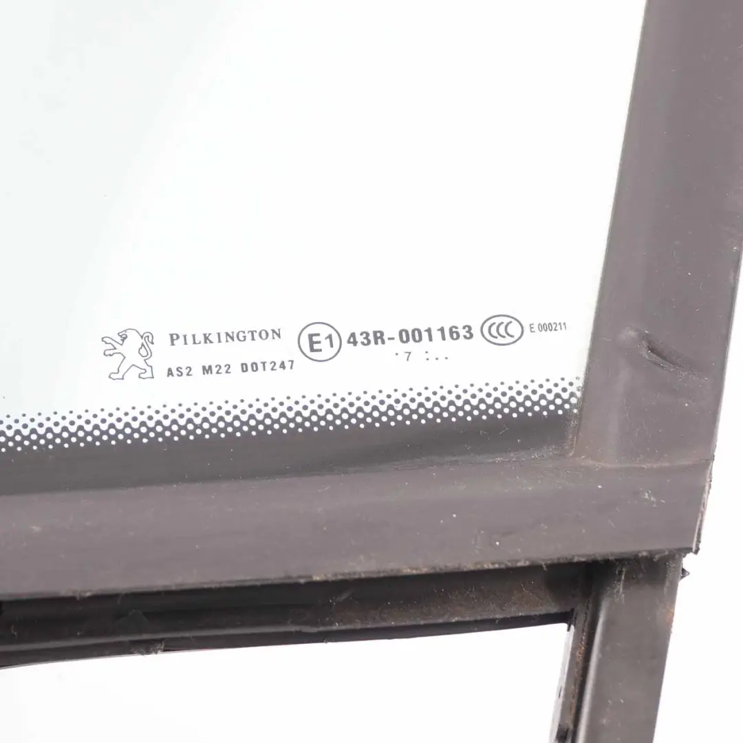 Peugeot 207 Quarter Window Front Door Left N/S Glass Glazing AS2 - SKU 9201J1 - Part number 9201J1