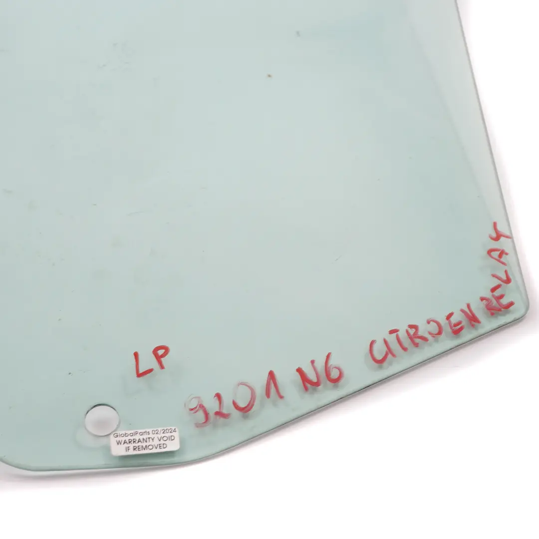  Side Window Citroen Relay Peugeot Boxer Door Front Left N/S Glass - SKU 9201N6 - Part number 9201N6