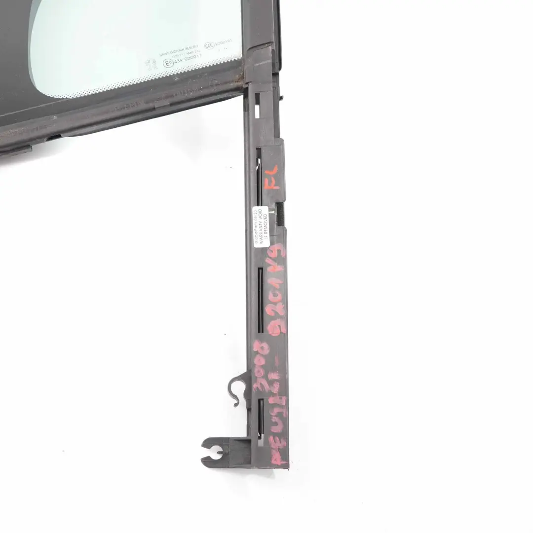 Peugeot 3008 Side Quarter Window Front Door Left N/S Triangle Glass AS2 - SKU 9201N9 - Part number 9201N9