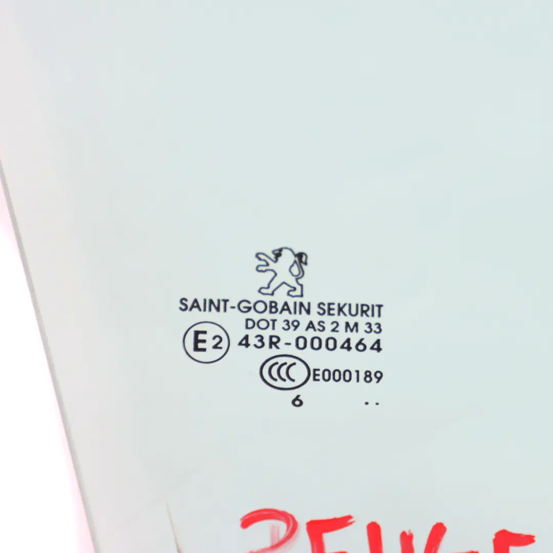Cristal Puerta Delantera Derecha Acristalamiento Verde AS2 para Peugeot 207 con número de pieza 9202 H3 Peugeot 207 Cristal Puerta Delantera Derecha Acristalamiento Verde AS2 - SKU 9202 H3 - Número de pieza 9202 H3