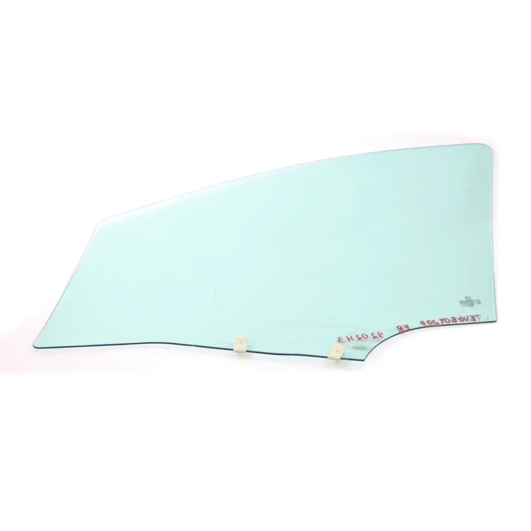 Peugeot 207 Window Glass Front Door Right O/S Glazing Green AS2 - SKU 9202 H3 - Part number 9202 H3