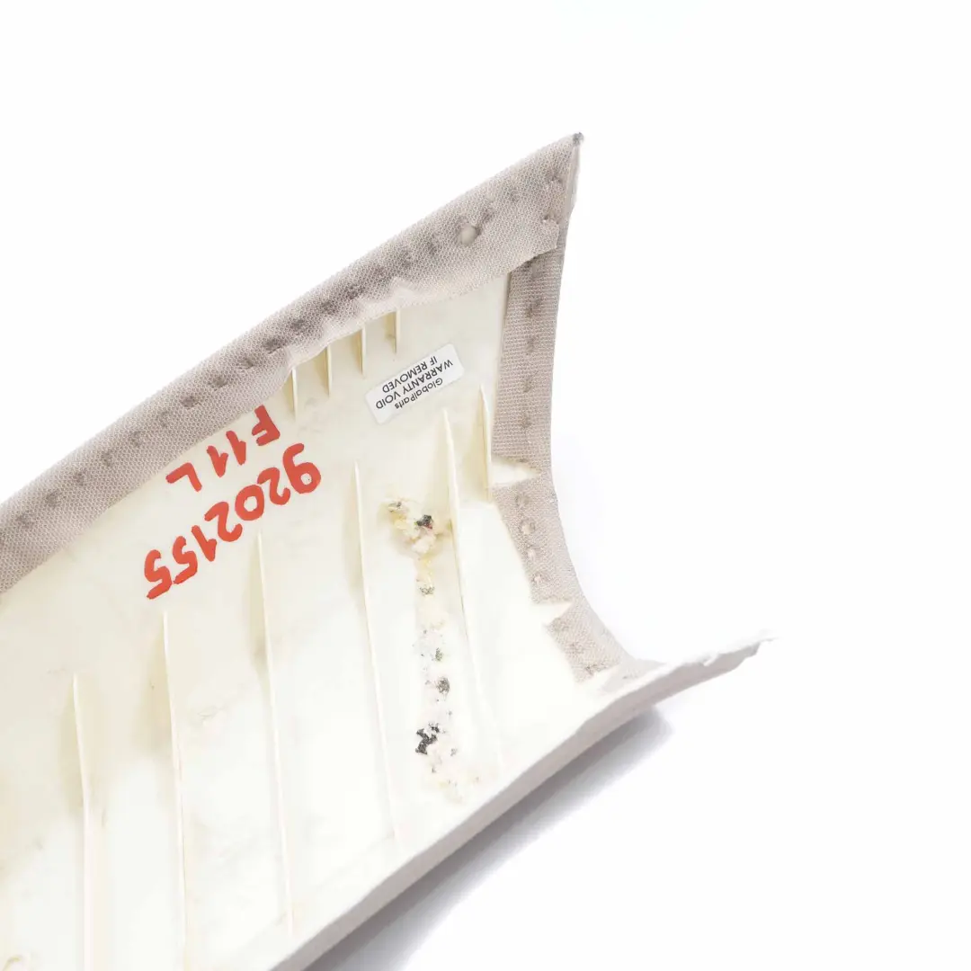 Column C Trim Panel Covering Top Left N/S Oyster to BMW F11 Touring Cover with Part number 9202155 BMW F11 Touring Cover Column C Trim Panel Covering Top Left N/S Oyster - SKU 9202155 - Part number 9202155