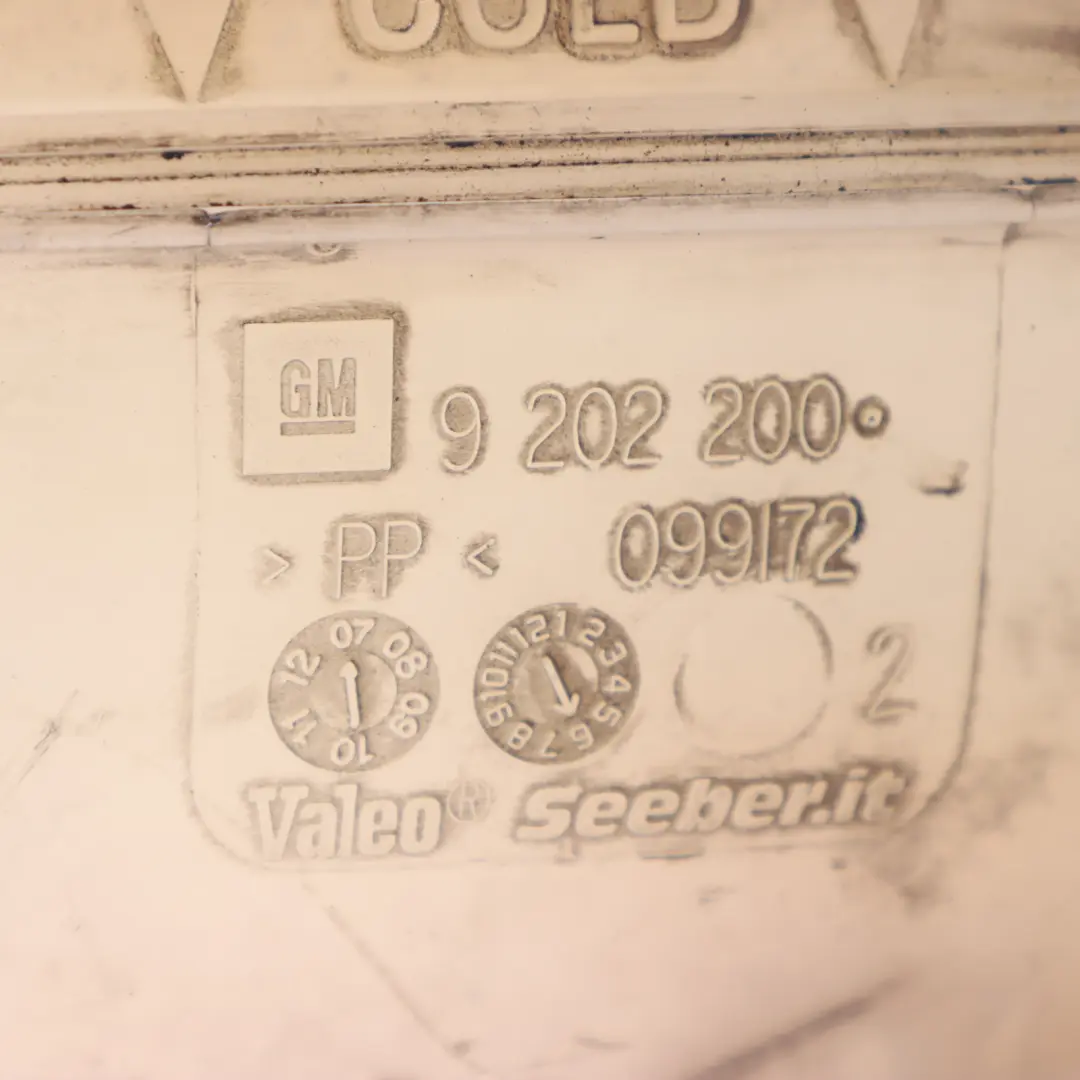  Depósito Expansión Líquido Refrigerante Saab 9-3 1.9 Tid Opel Vectra C 1.9 CDTI - SKU 9202200 - Número de pieza 9202200