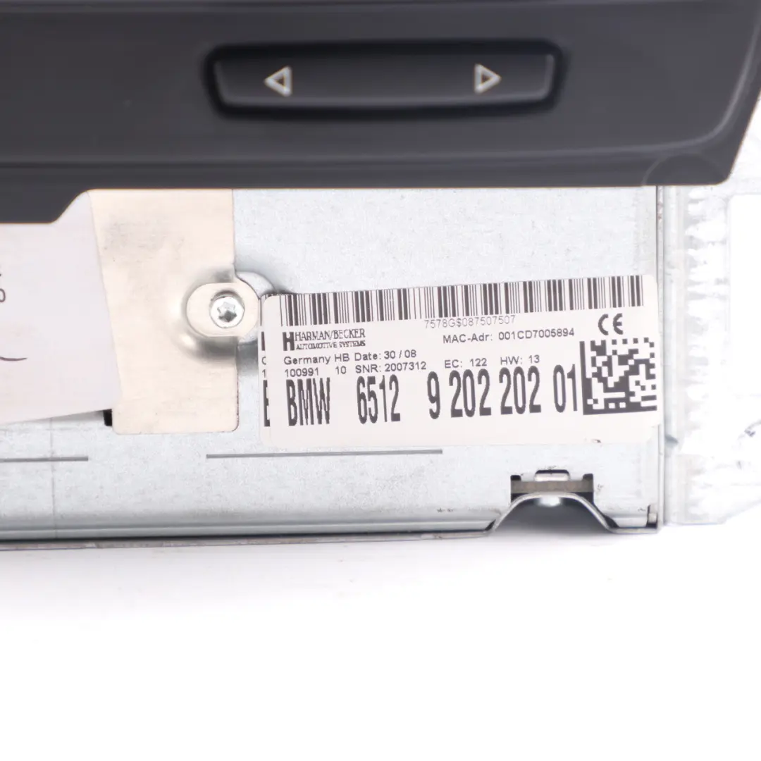 Professional Navigation Sat Nav CIC Head Unit to BMW E81 E87 E90 LCI E92 with Part number 9202202 BMW E81 E87 E90 LCI E92 Professional Navigation Sat Nav CIC Head Unit - SKU 9202202 - Part number 9202202