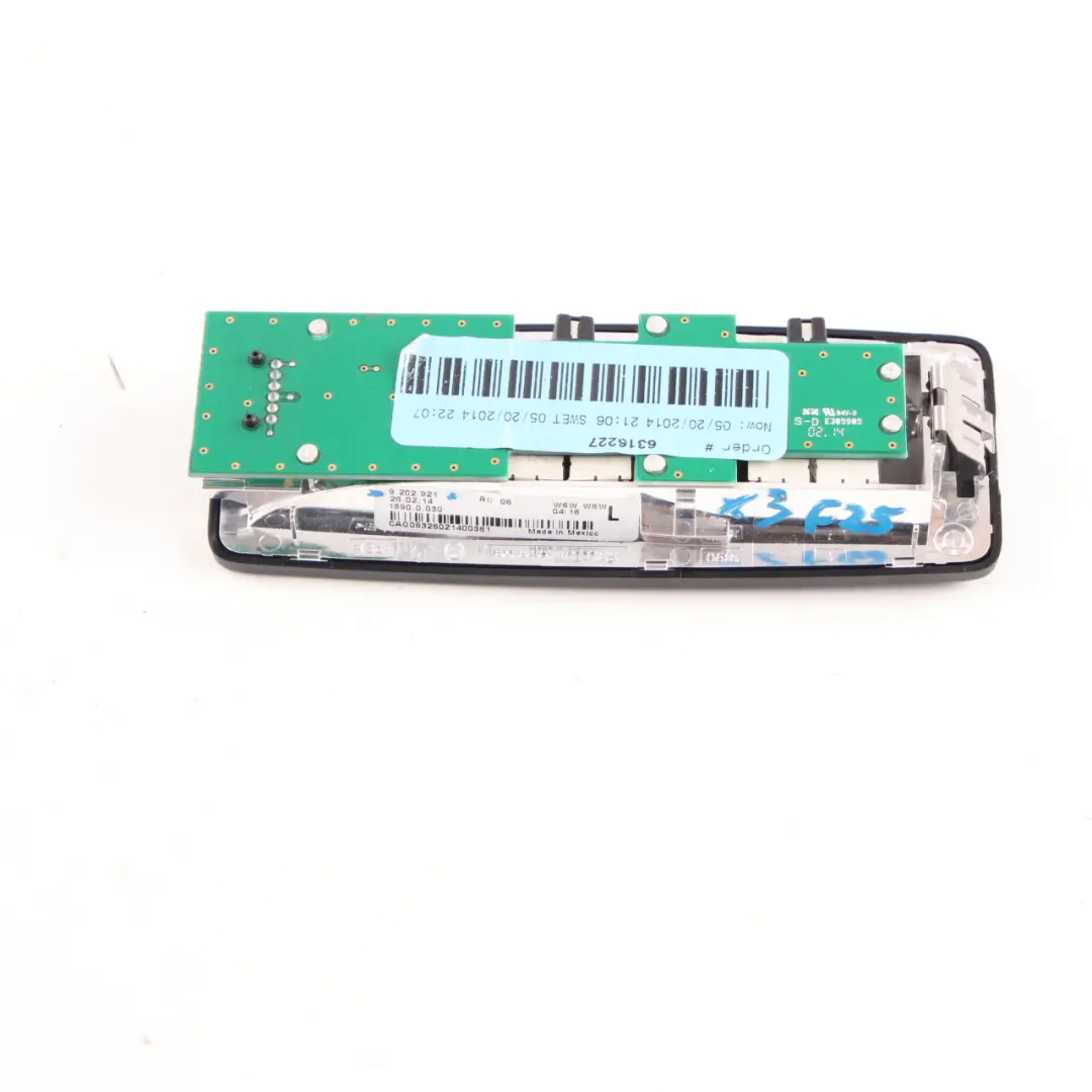  Luz de lectura BMW F11 F25 Luz interior trasera izquierda - SKU 9202921 - Número de pieza 9202921