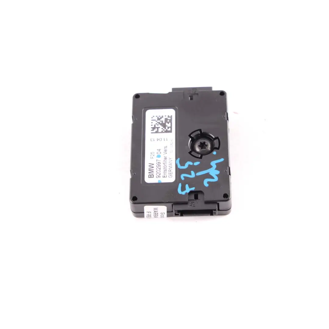 Suppression Filter BMW F25 F26 EMI Power Supply Filter Control Unit to with Part number 9202997 Suppression Filter BMW F25 F26 EMI Power Supply Filter Control Unit - SKU 9202997 - Part number 9202997