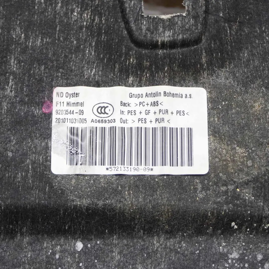 Headlining Lining Light Package Moulded Roof Cover Oyster to BMW F11 Touring with Part number 9203544 BMW F11 Touring Headlining Lining Light Package Moulded Roof Cover Oyster - SKU 9203544 - Part number 9203544