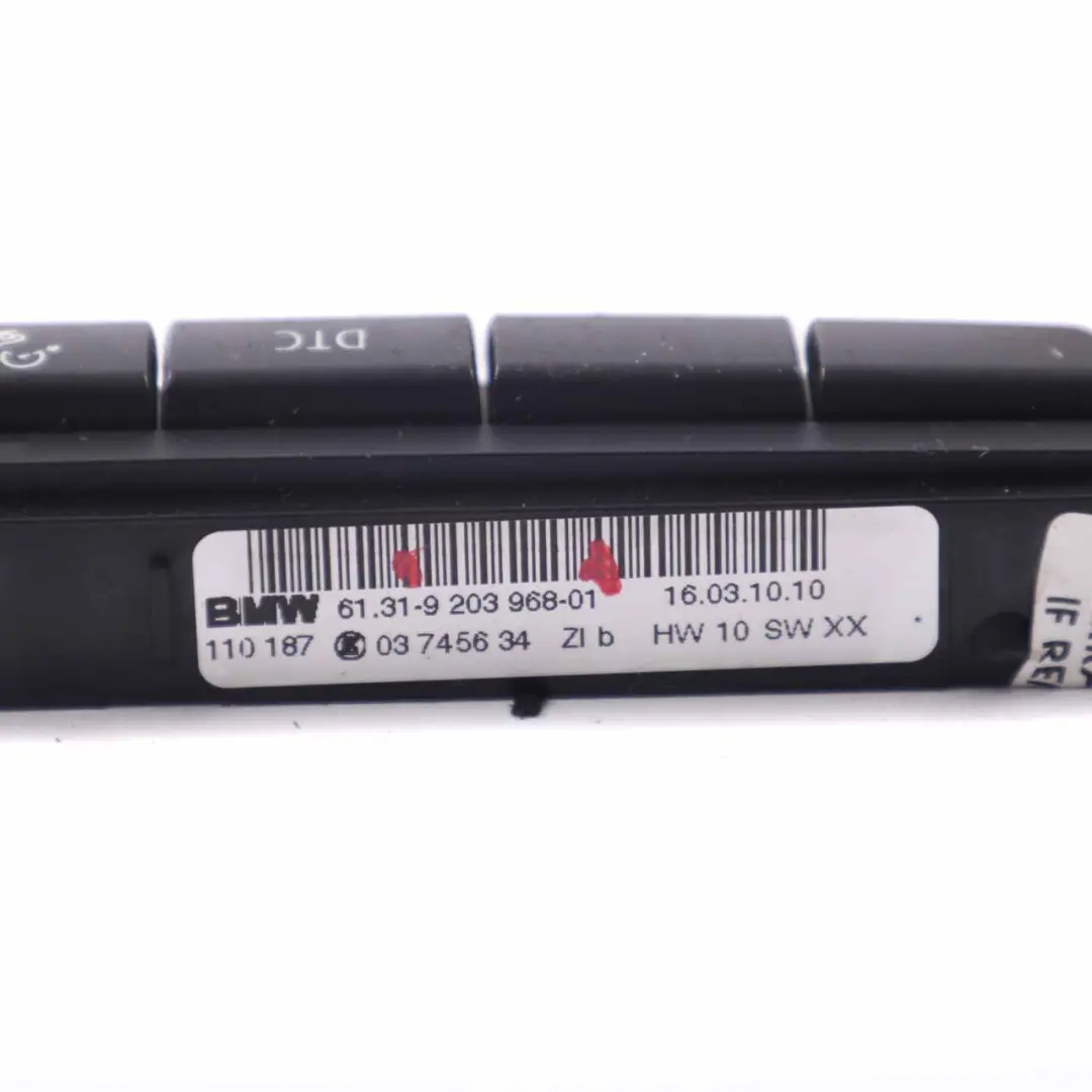  Panel de Interruptores BMW X1 E84 Consola Central Salpicadero DTC - SKU 9203968 - Número de pieza 9203968