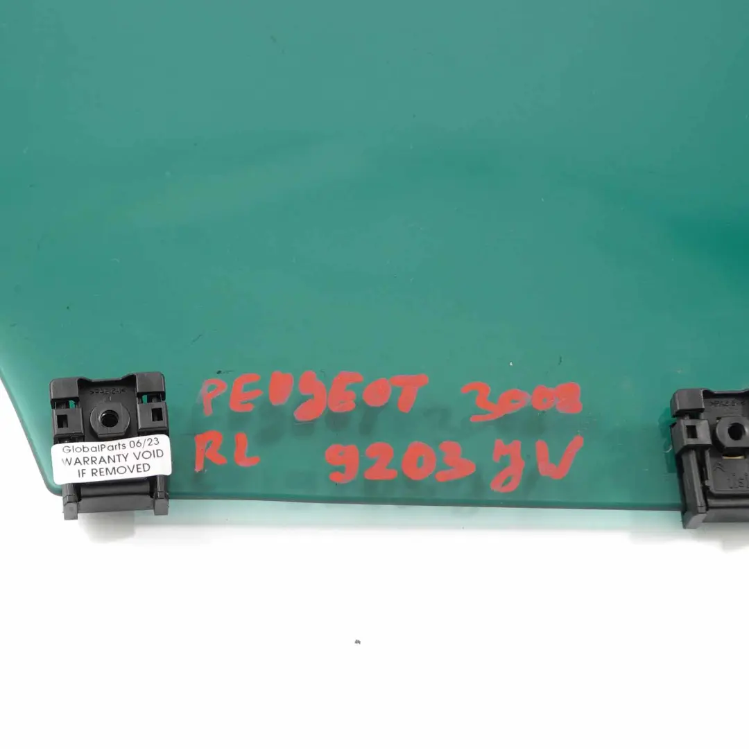 Fenster Glas Hintertür Links Verglasung AS3 für Peugeot 3008 mit Teilenummer 9203JW Peugeot 3008 Fenster Glas Hintertür Links Verglasung AS3 - SKU 9203JW - Teilenummer 9203JW