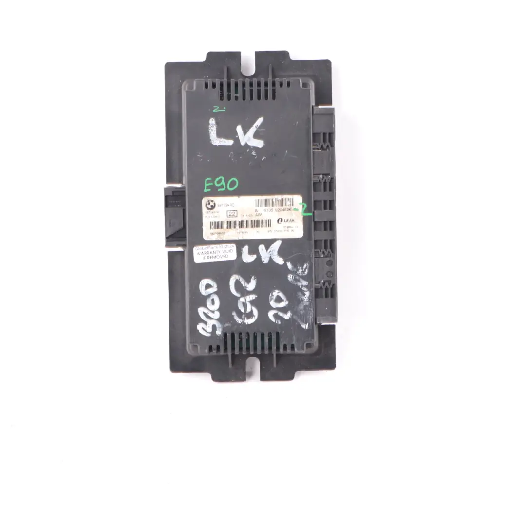Footwell Light Module Control Unit ECU PL2 FRM II Lear to BMW E90 Xenon with Part number 9204526 BMW E90 Xenon Footwell Light Module Control Unit ECU PL2 FRM II Lear - SKU 9204526-2 - Part number 9204526