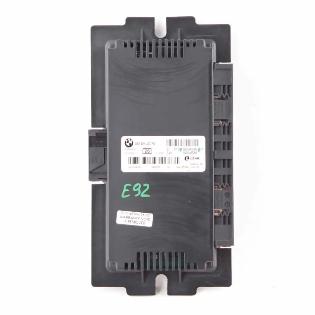 Footwell Light Module ECU Control Unit LED XE PL2 FRM II Lear to BMW E92 with Part number 9204536 BMW E92 Footwell Light Module ECU Control Unit LED XE PL2 FRM II Lear - SKU 9204536-3 - Part number 9204536