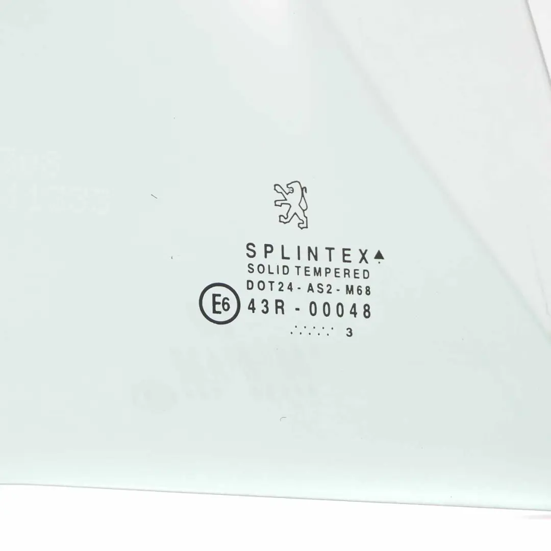 Peugeot 307 Szyba Drzwi Prawy Tył AS2 - SKU 9204A9 - Numer Części 9204A9