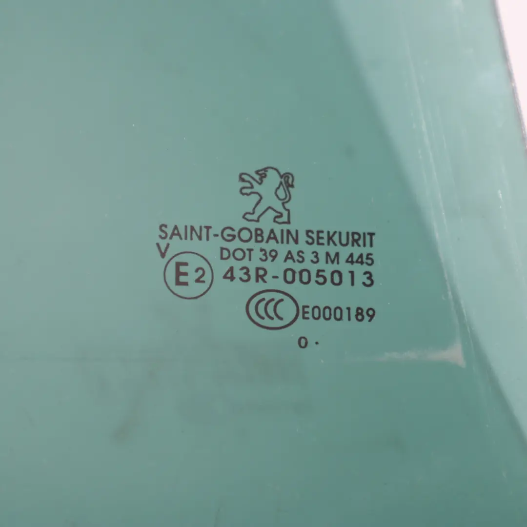 Peugeot 3008 Window Glass Rear Door Right O/S Glazing AS3 - SKU 9204R8 - Part number 9204R8