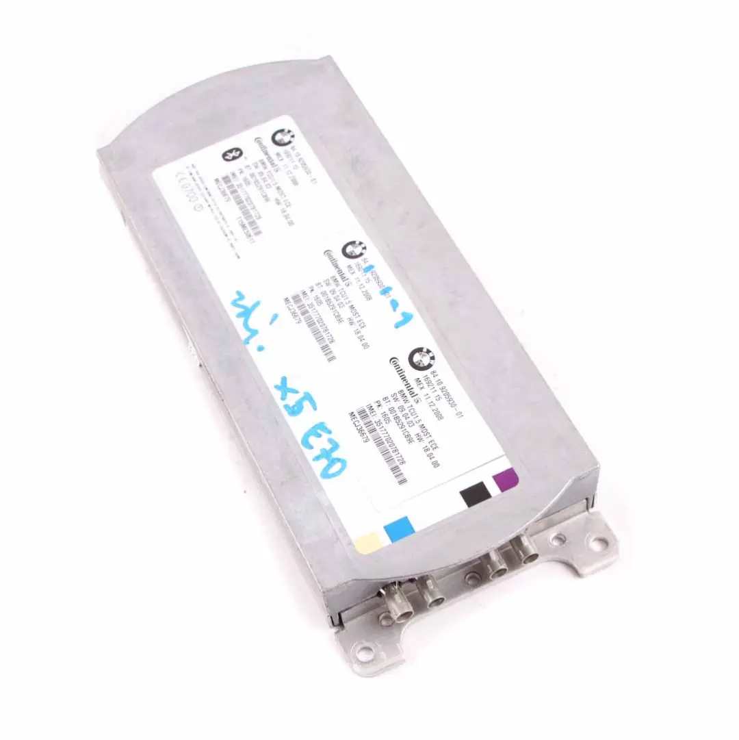 BMW X5 E70 Telemática Bluetooth Unidad de Control Módulo ECU Continental - SKU 9205930-1 - Número de pieza 9205930