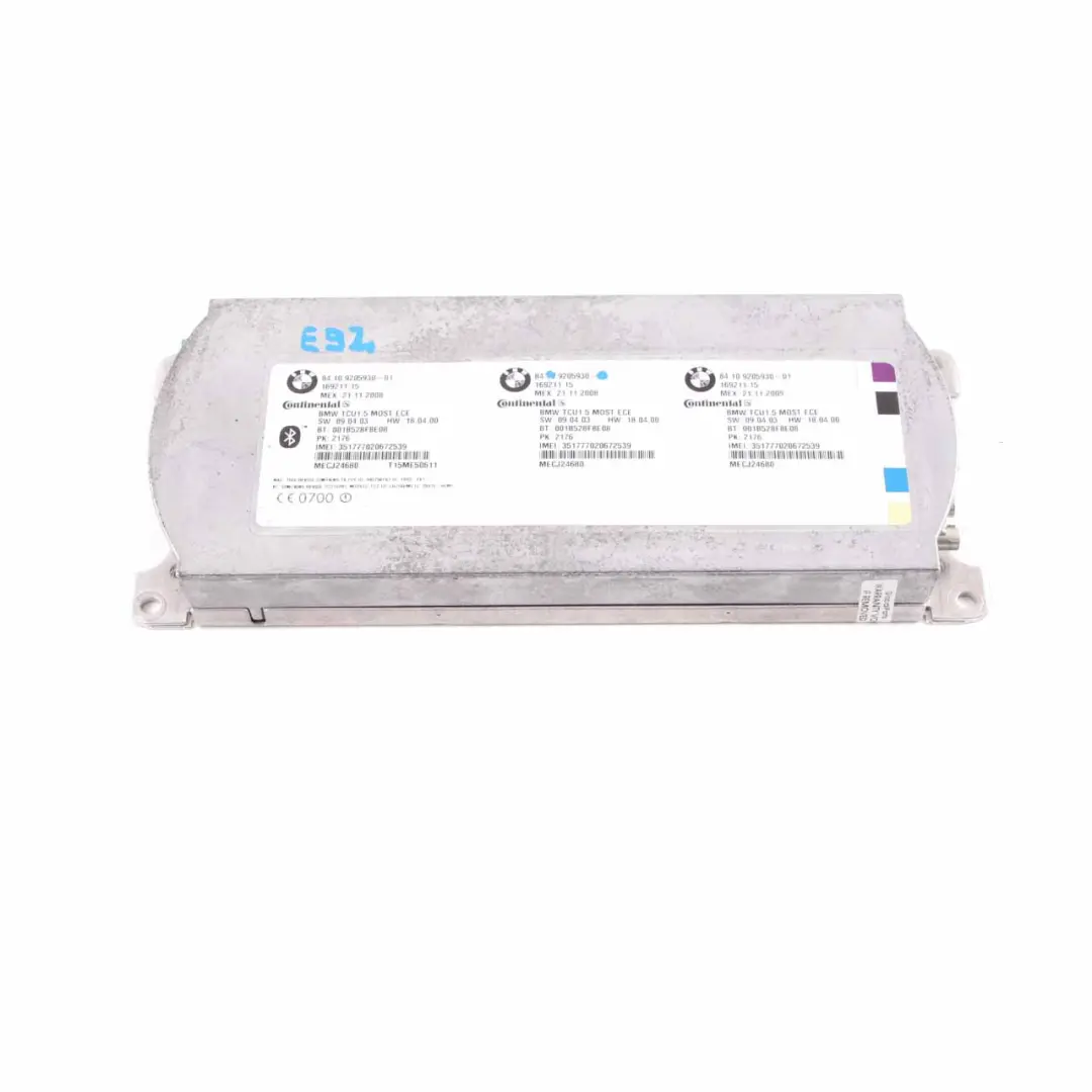 BMW E92 Module de commande télématique Bluetooth - SKU 9205930 - Numéro de pièce 9205930