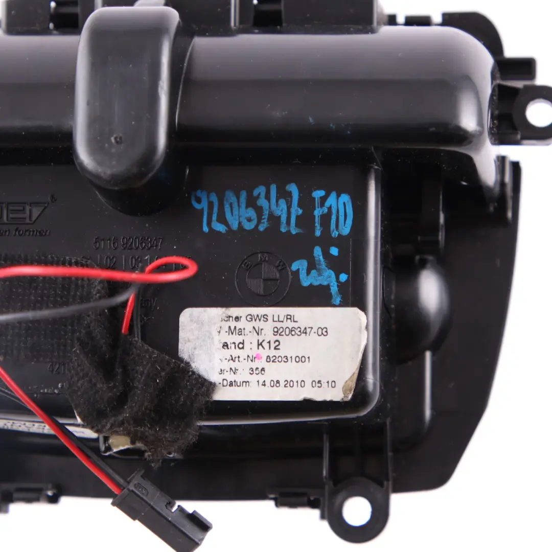 BMW F10 F11 LCI Cenicero Consola Central 2 Cenicero Almacenamiento Medio - SKU 9206347-2 - Número de pieza 9206347