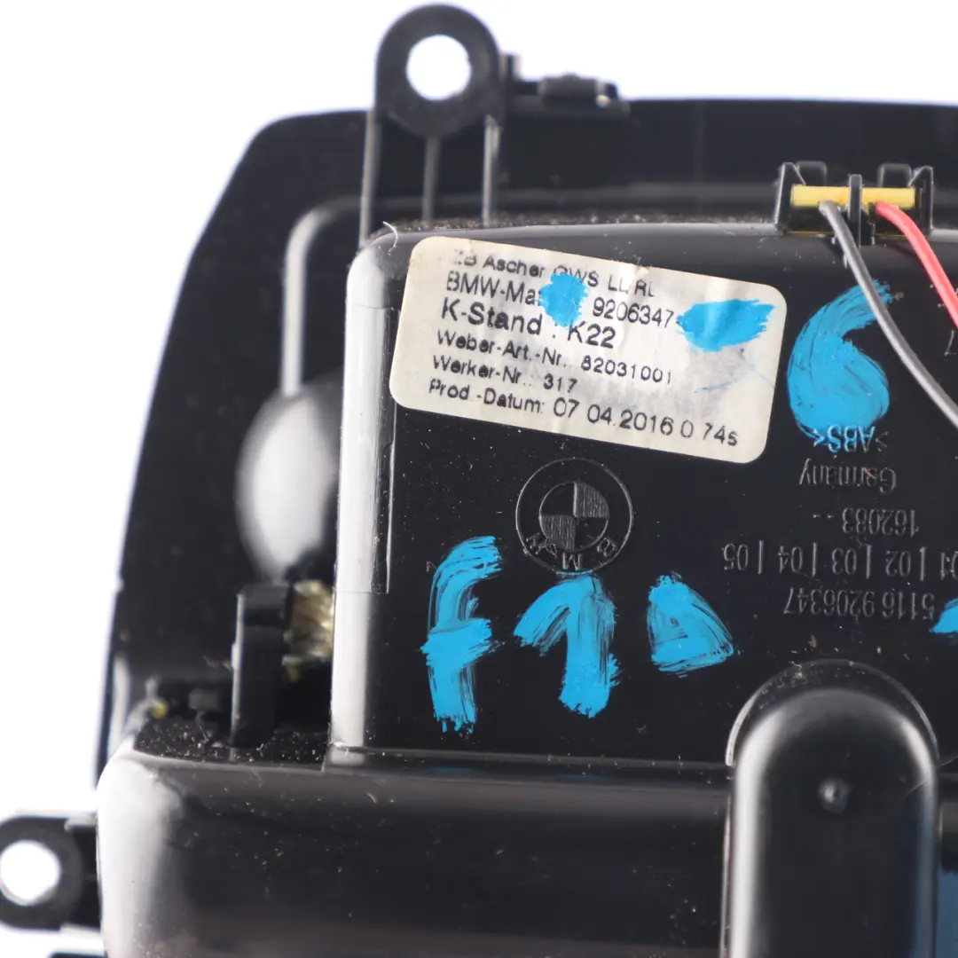 Centre Console Ashtray BMW F10 F11 Compartment Storage Ash Tray Wood to with Part number 9206347 Centre Console Ashtray BMW F10 F11 Compartment Storage Ash Tray Wood - SKU 9206347-6 - Part number 9206347