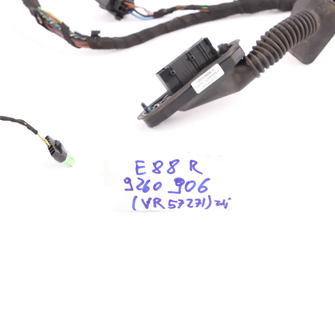 BMW E88 Wiring Cable Harness Loom Cabrio Door Driver Side Wire - SKU 9260906 - Part number 9260906