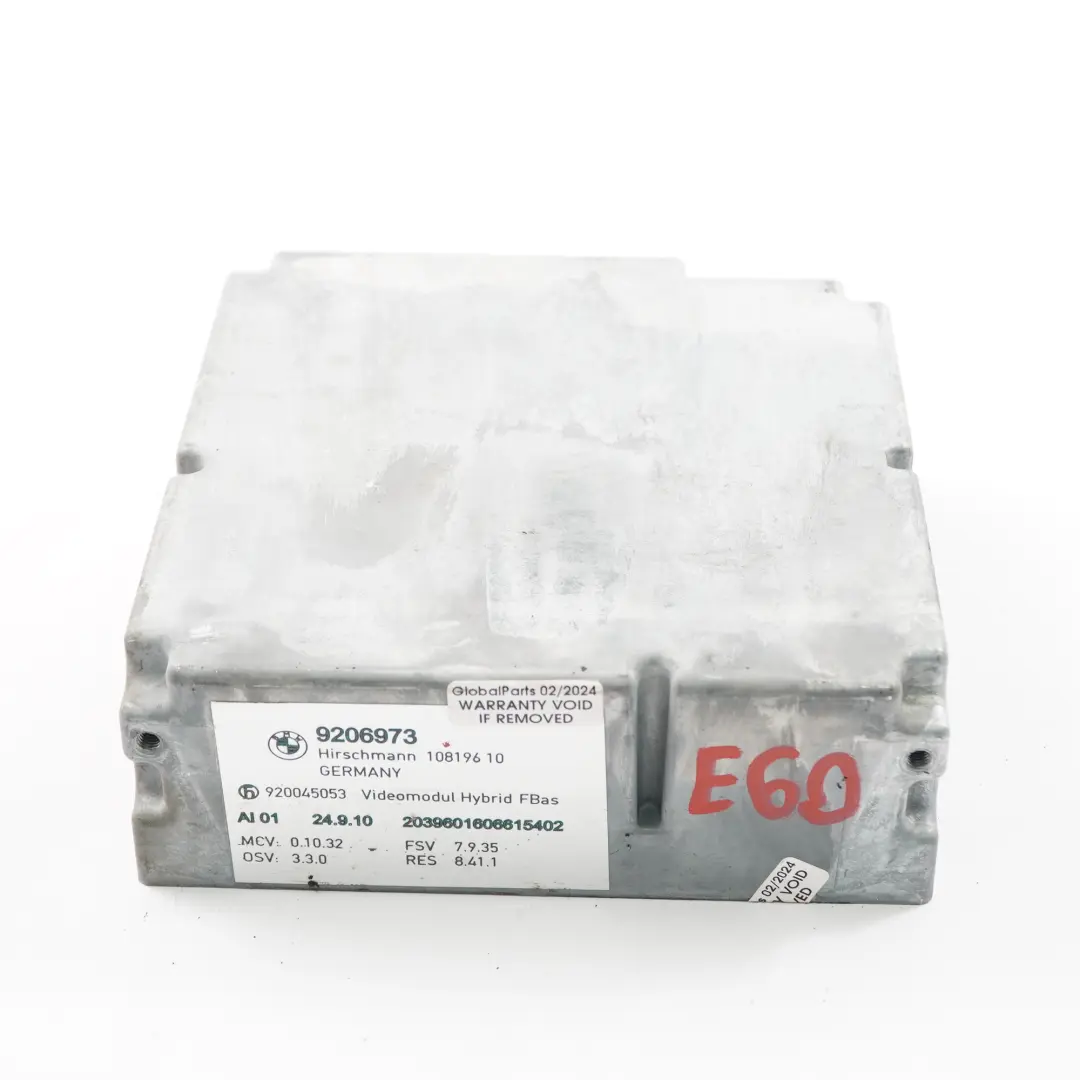 FBAS Video Control Unit TV Tuner Module BMW E60 E90 E91 X5 E70 Mini R56 - SKU 9206973 - Part number 9206973